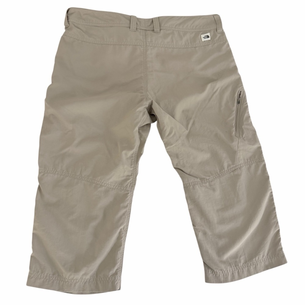 THE NORTH FACE Beige Lightweight Hiking Capri Cargo Pants outdoor travel women’s - Picture 3 of 15